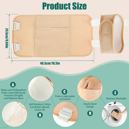 5 Pcs Castor Oil Reusable Pack Wrap