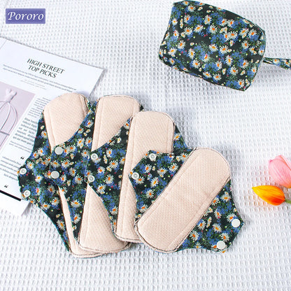Reusable Sanitary Napkins Soft 4pcs with 1 Mini Wet Bag