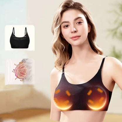 Electronic Vibration Chest Massager, Heat Stimulator