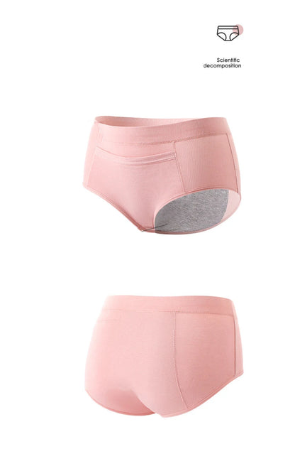 4Pcs Women's Menstrual Leak Proof High Waist Cotton Panties
