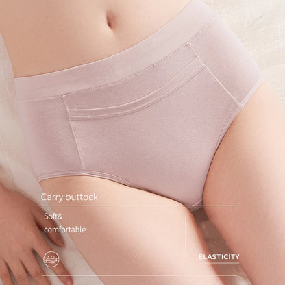 4Pcs Women's Menstrual Leak Proof High Waist Cotton Panties