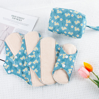 Reusable Sanitary Napkins Soft 4pcs with 1 Mini Wet Bag