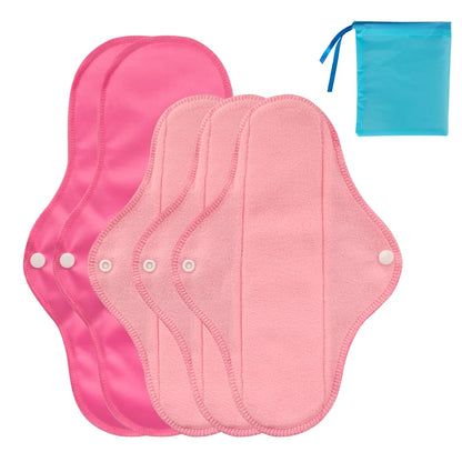 5pcs S/M  Reusable Sanitary Pads with Wet Bag