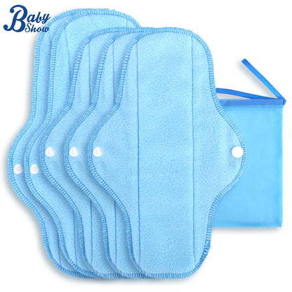 5pcs S/M  Reusable Sanitary Pads with Wet Bag