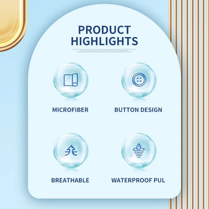 5pcs S/M  Reusable Sanitary Pads with Wet Bag