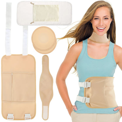 5 Pcs Castor Oil Reusable Pack Wrap